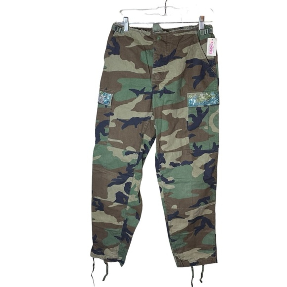 Rhinestone Authentic‎ U.S. Military BDU’s Camouflage Pants Camo Size Small